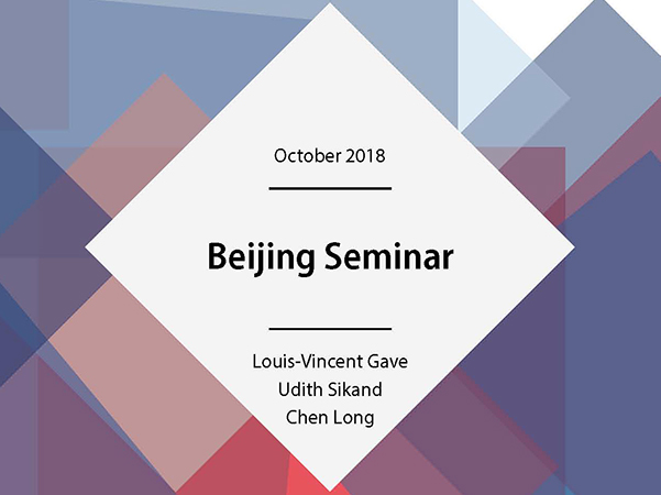Beijing Seminar — October 2018