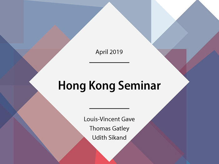 Hong Kong Seminar — April 2019