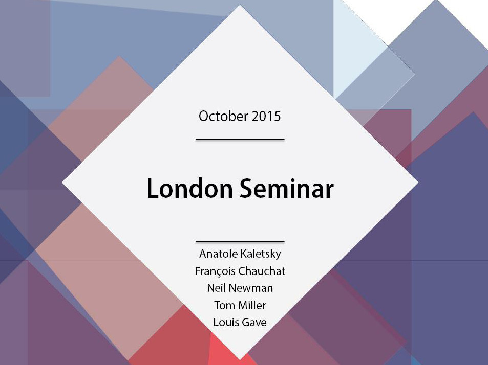 London Seminar Audio And Slides